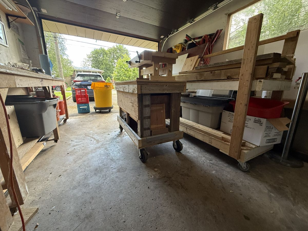 Garage, basement, and studio organizing